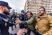 Protesta de los Agricultores en Ciudad Real con tractóres