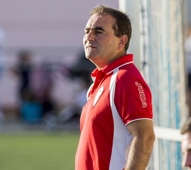 Javier Bermúdez, entrenador del Almagro, en una imagen de archivo.