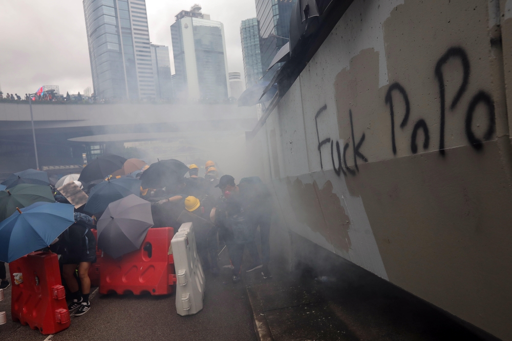 Protesters attend a rally against the government in Hong Kong  / VIVEK PRAKASH