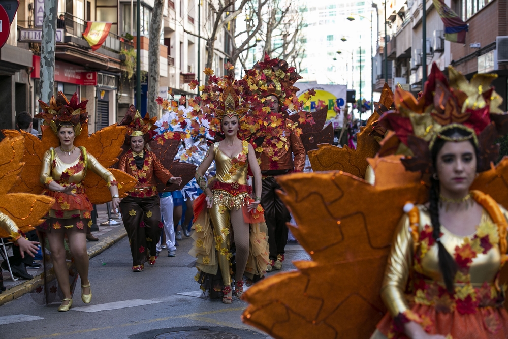 Desfile de Carnaval, domingo de piñata en ciudad real, carnaval. disfraces, Burleta, desfile de carnaval en ciudad real  / RUEDA VILLAVERDE