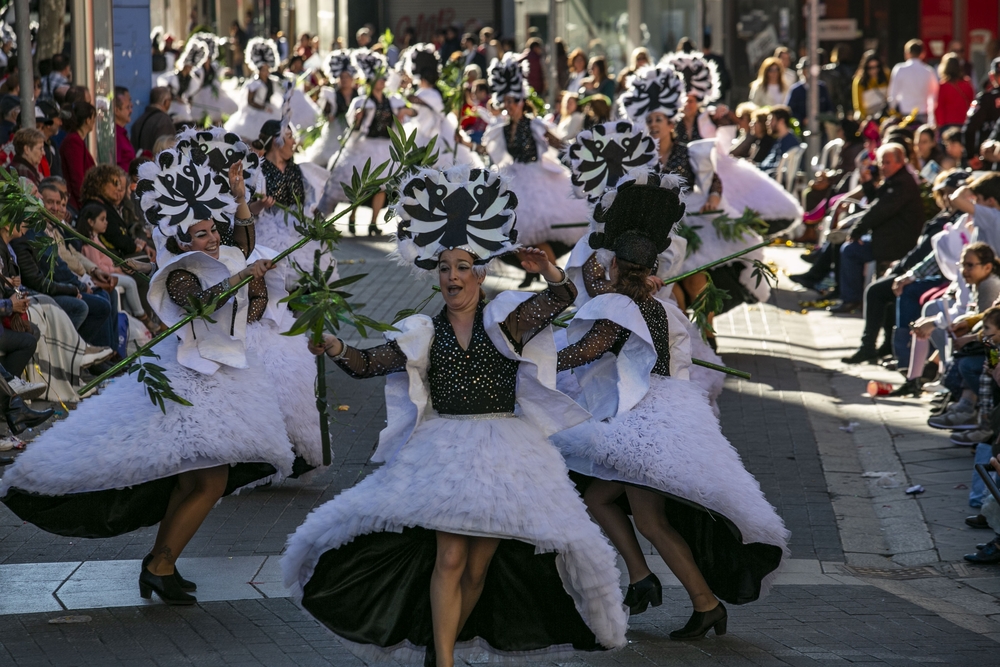 Desfile de Carnaval, domingo de piñata en ciudad real, carnaval. disfraces, Burleta, desfile de carnaval en ciudad real  / RUEDA VILLAVERDE