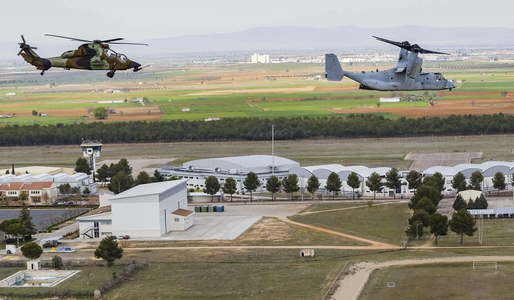 Los Osprey del Ejército Americano se entrenan en el BHELA-I