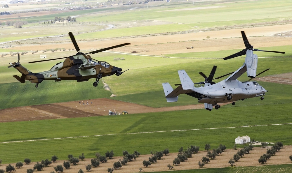 Los Osprey del Ejército Americano se entrenan en el BHELA-I