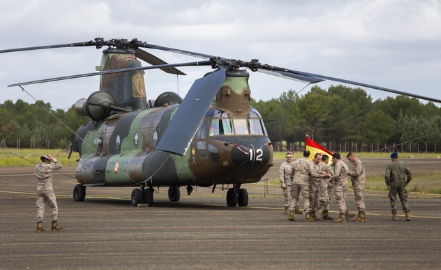 Imagen de uno de los Chinook que volará a Irak