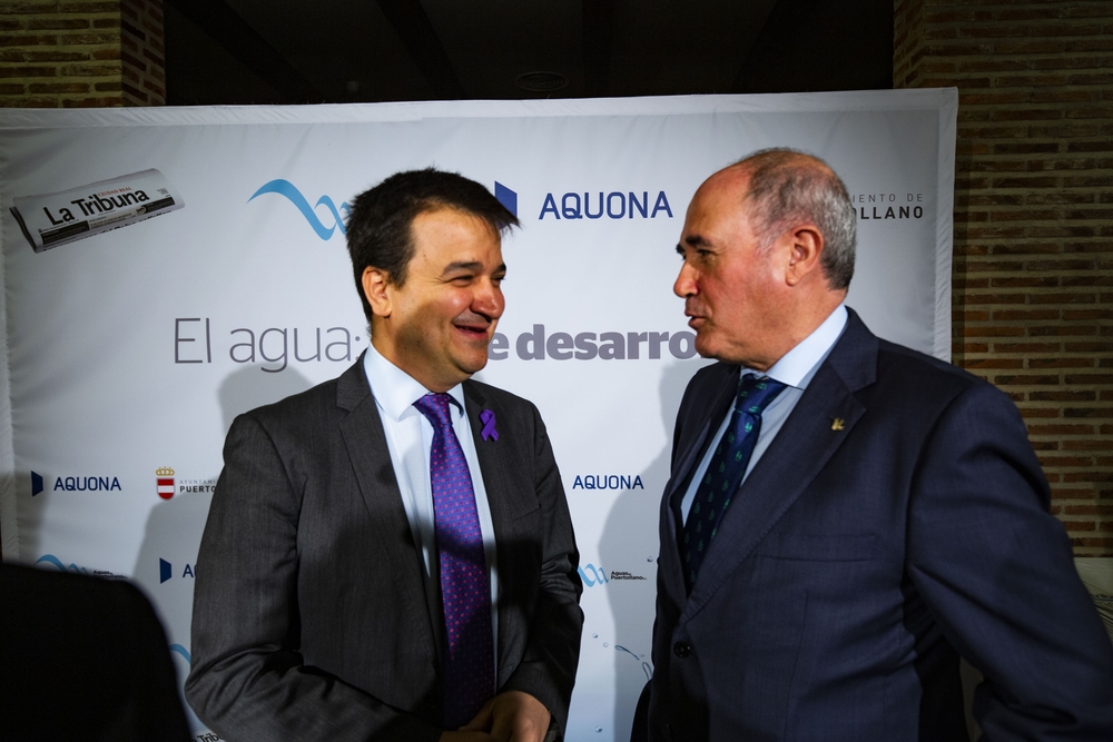 Desayuno de la Tribuna en Puertollano, con el Consejero de Agricultura  Francisco martinez Arroyo  y el director Genral de Aquona Jesús GarcÁ­a del Valle, desayuno informativo, promovido por La Tribuna y Aquona en Puertollano, titulada El agua eje de des  / RUEDA VILLAVERDE