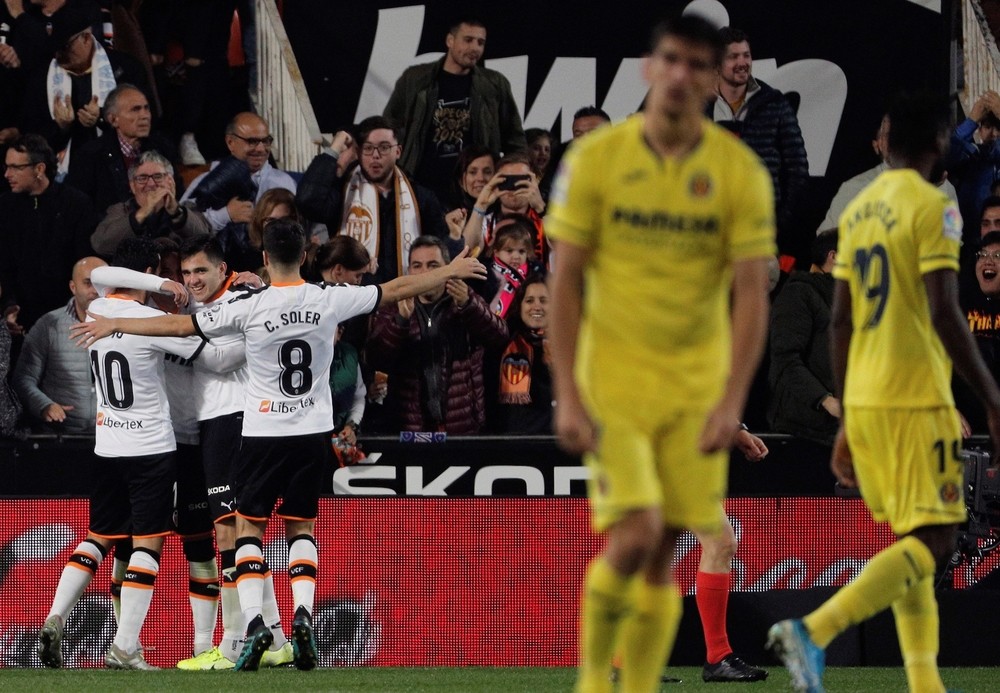 La contra del Valencia acaba con el Villarreal
