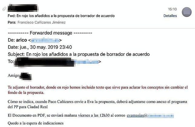 Los documentos que demuestran la negociación entre PP y Cs