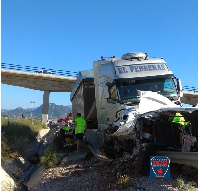 Dos vecinos de Ciudad Real mueren en un accidente en Murcia