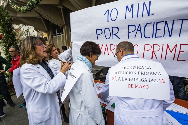 Protesta de los médicos de primaria