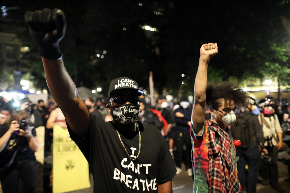 Black Lives Matter protest in Portland, Oregon   / DAVID SWANSON