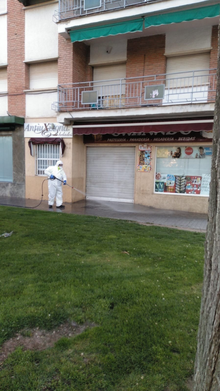 Continúa la desinfección de calles de Alcázar