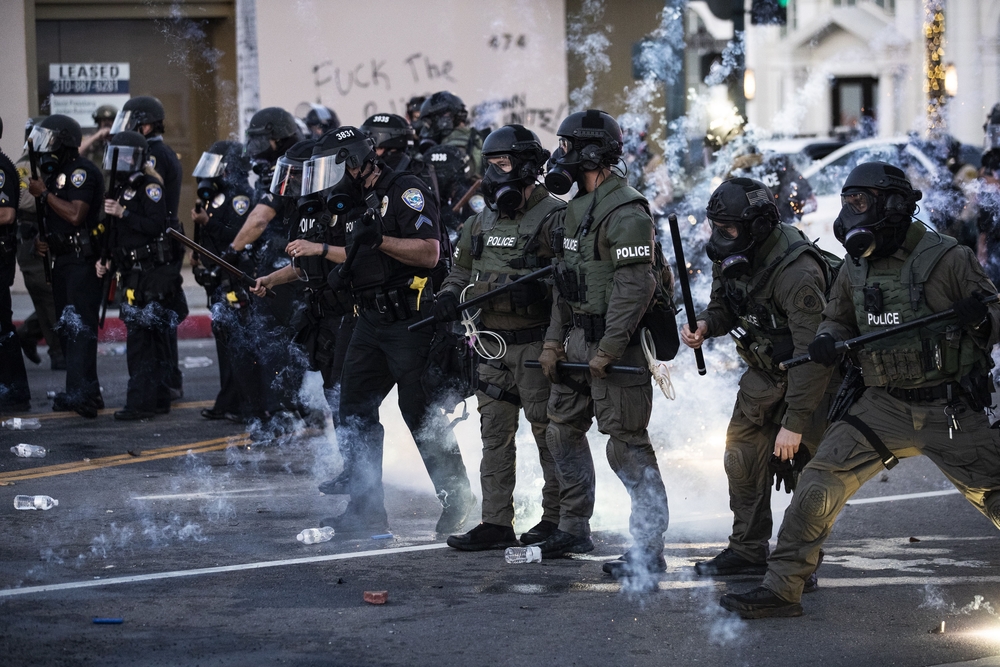 Black Lives Matter protest in Los Angeles after fatal arrest in Minnesota  / ETIENNE LAURENT