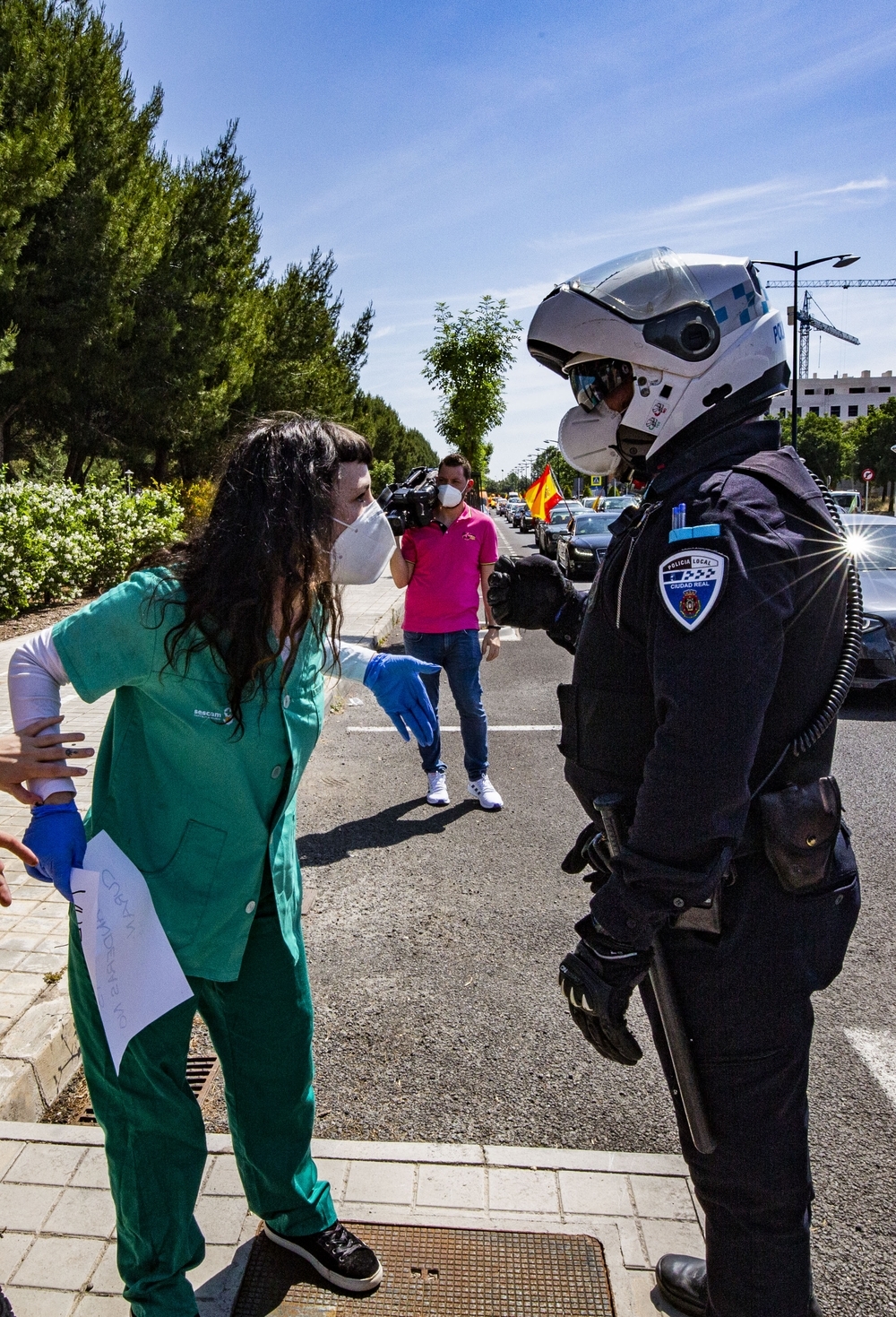 Sin constancia de que las manifestantes fueran enfemeras