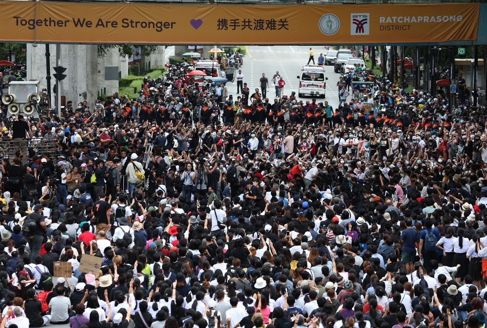 Anti-government protest in Bangkok  / NARONG SANGNAK