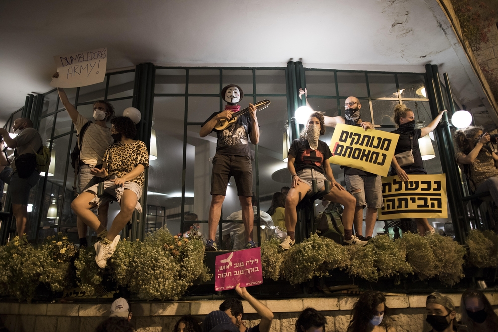 Anti-Netanyahu protest in Jerusalem  / ABIR SULTAN