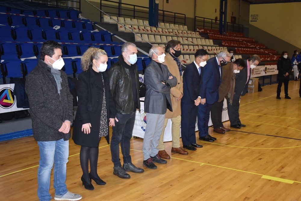 Representantes de las distintas instituciones, durante la recepción que se llevó a cabo en el IV Open Internacional Don Quijote.