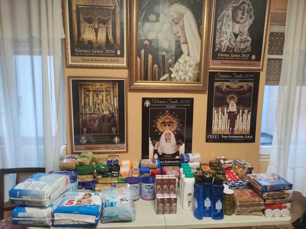 6.000 kilos de alimentos para las Hermanitas de los Pobres