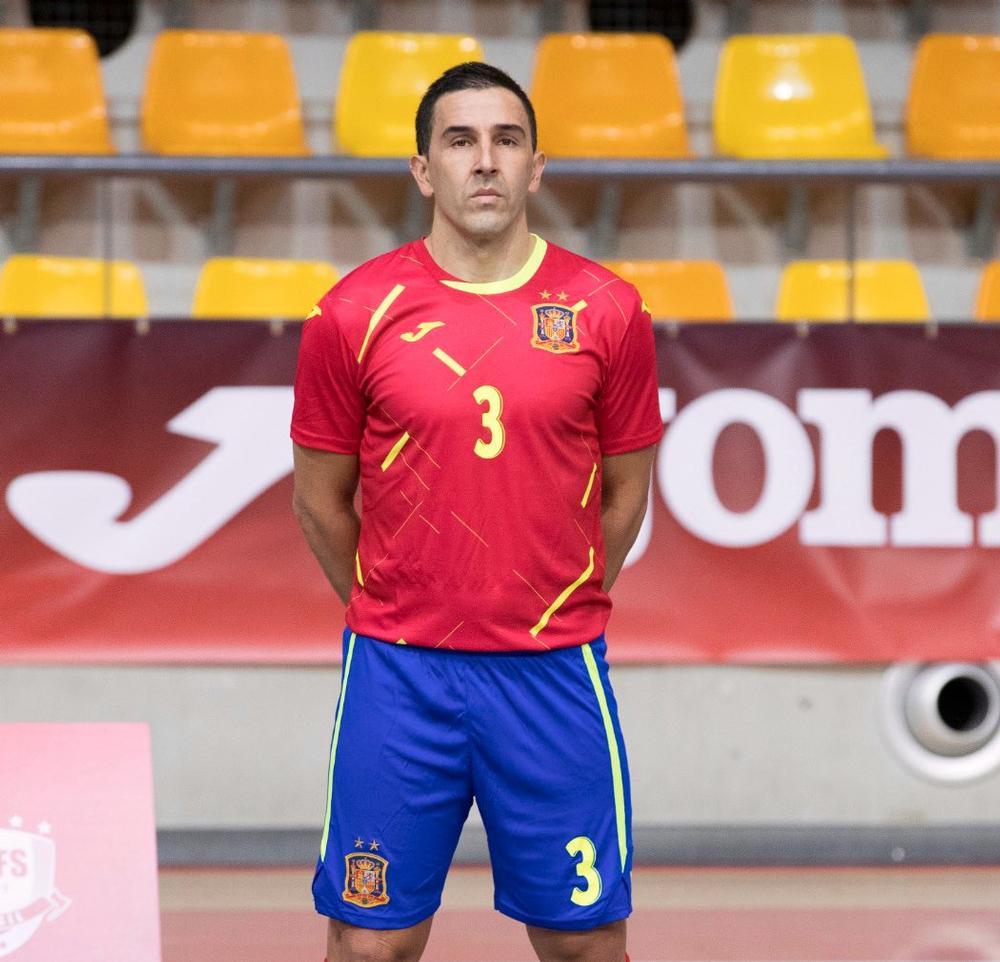 José Ruiz, con la camiseta de la selección española.