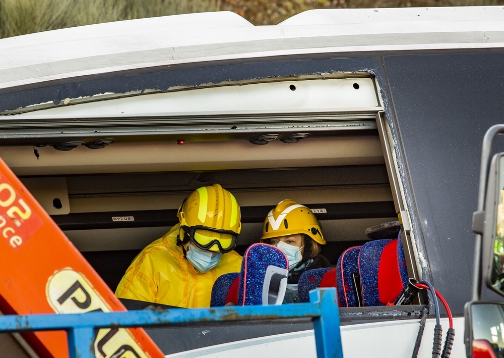 Accidente múltiple en Piedrabuena con 11 heridos, 4 graves