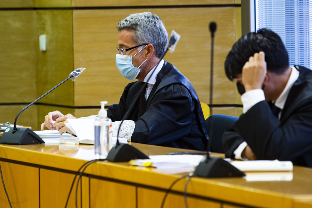 El fiscal y el letrado de la acusación particular durante la vistilla de apelación en la Audiencia de Ciudad Real