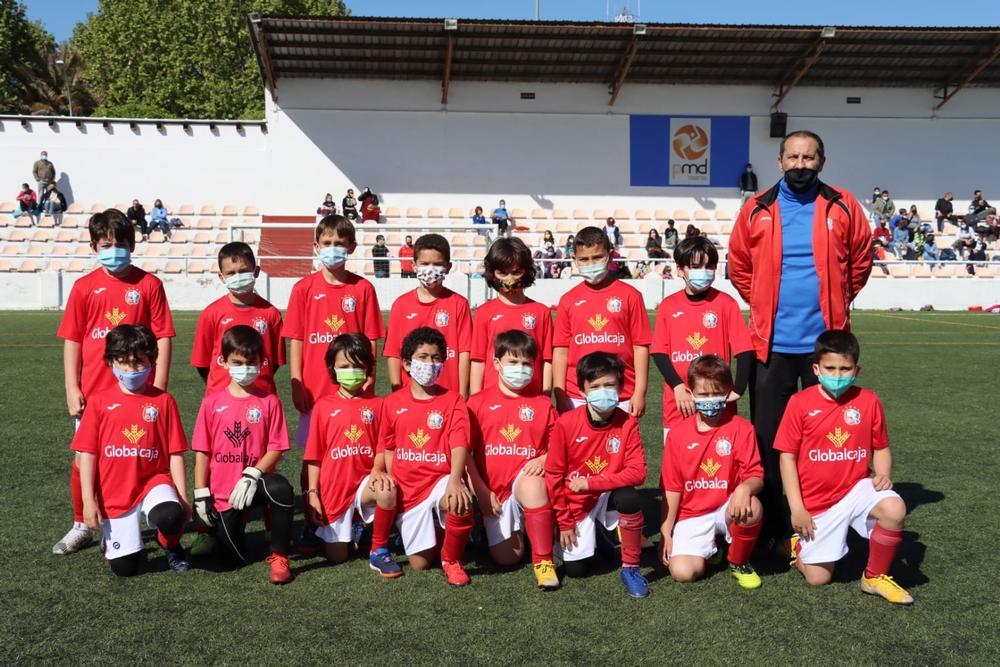 Equipo benjamín de la Escuela Federada de Fútbol Base de Ciudad Real.