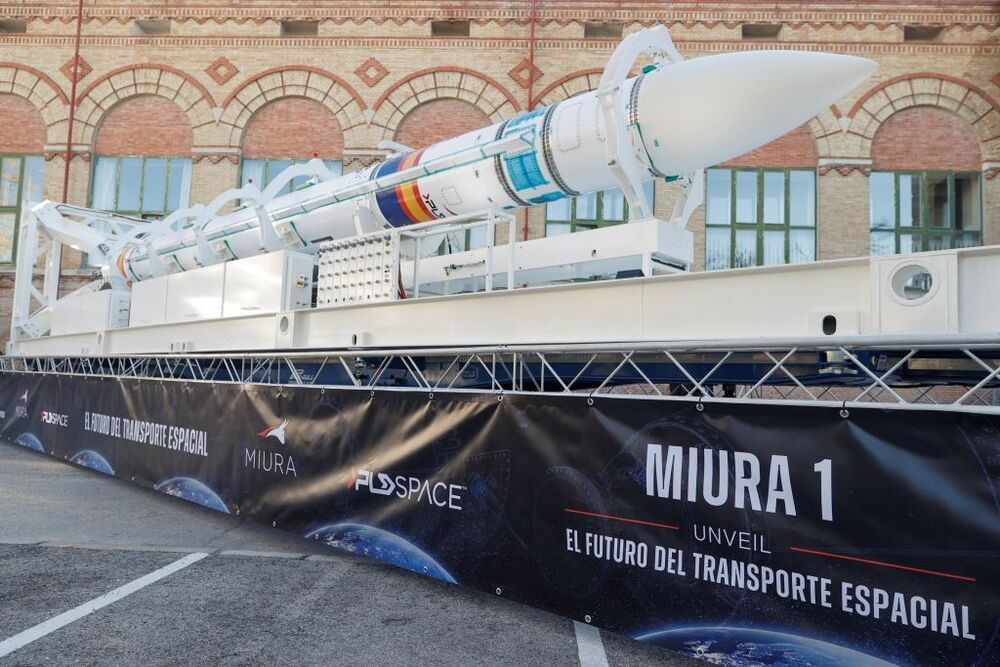 Presentación pública del MIURA 1, el primer cohete espacial español que la empresa PLD Space lanzará en 2022  / EMILIO NARANJO