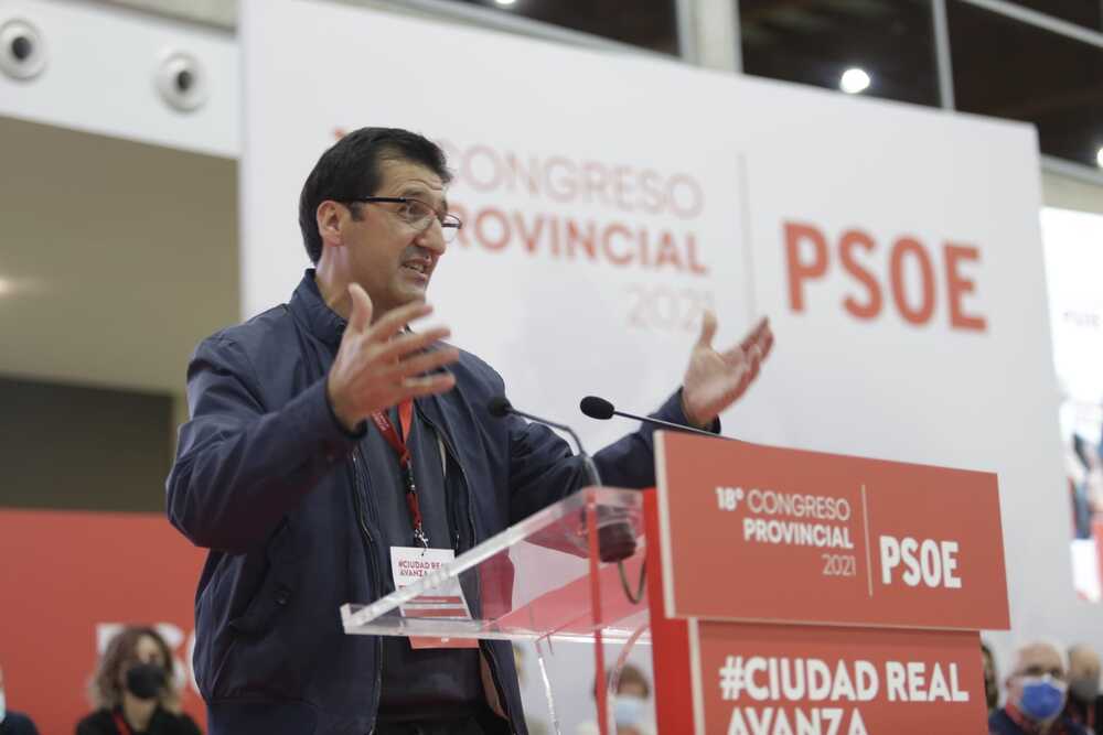 Caballero, reelegido secretario provincial del PSOE de Ciudad Real