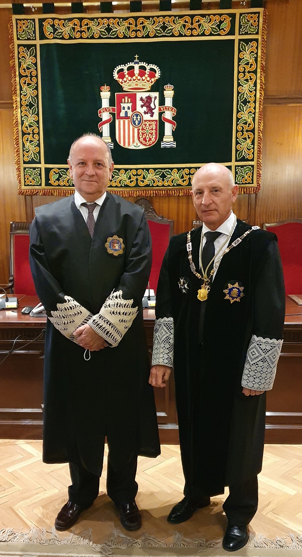 El presidente del TSJ con el recién nombrado presidente de la Sección Segunda de la Audiencia de Ciudad Real