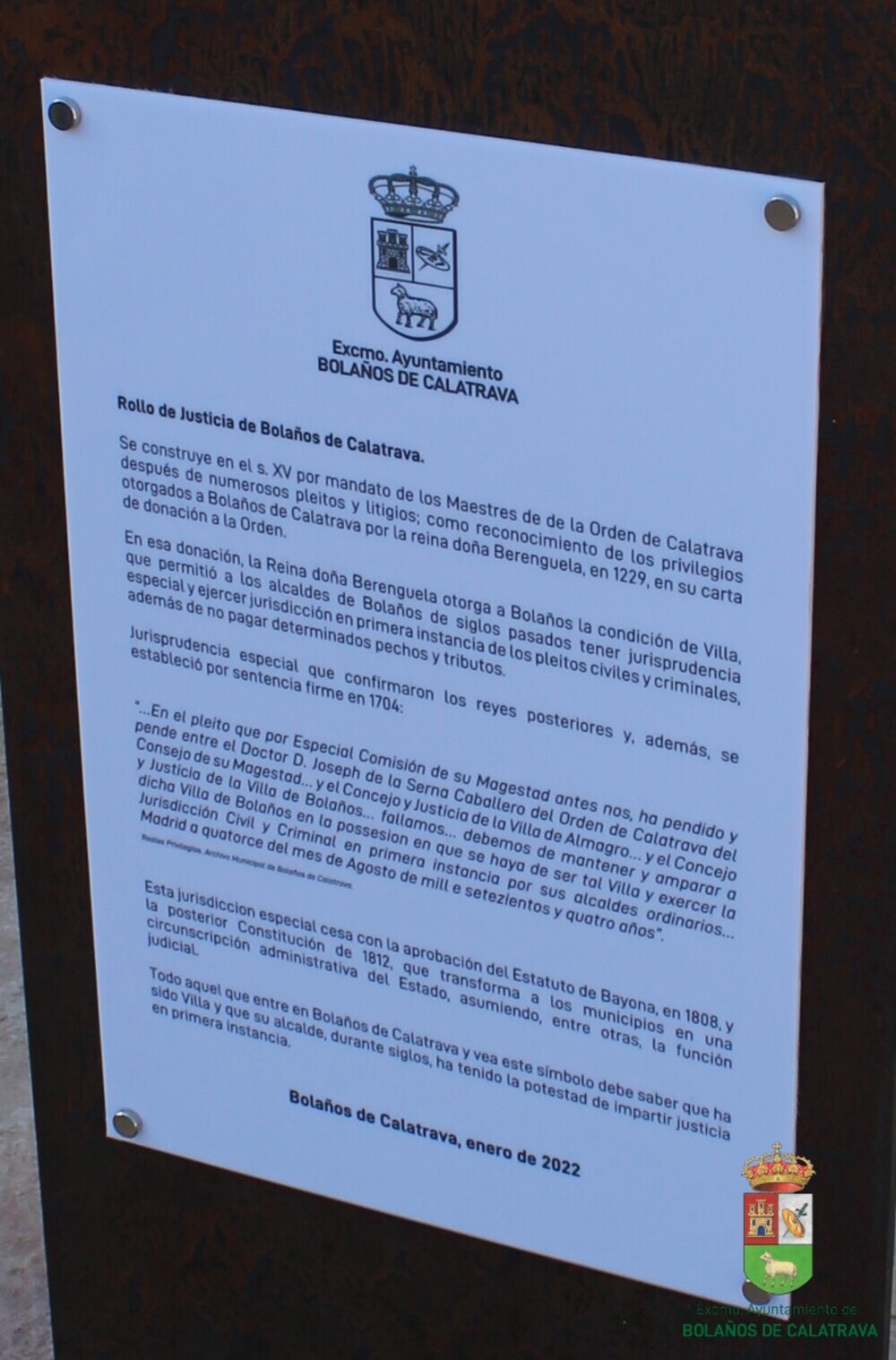 Bolaños de Calatrava inaugura la renovada Plaza del Rollo
