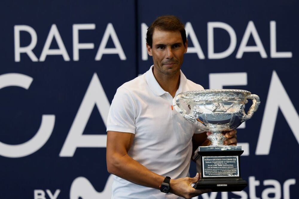 El tenista posa con su título número 21 de 'Grand Slam'.