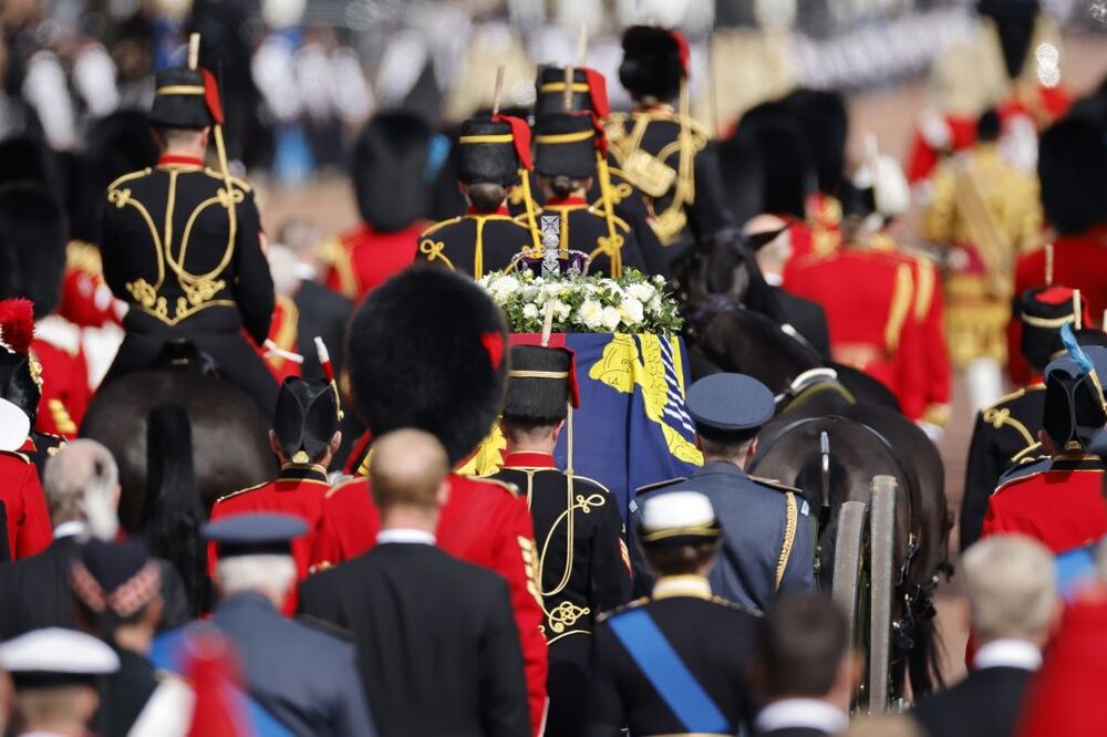 Procession of late Queen Elizabeth's coffin to Westminster Hall in London  / TOLGA AKMEN