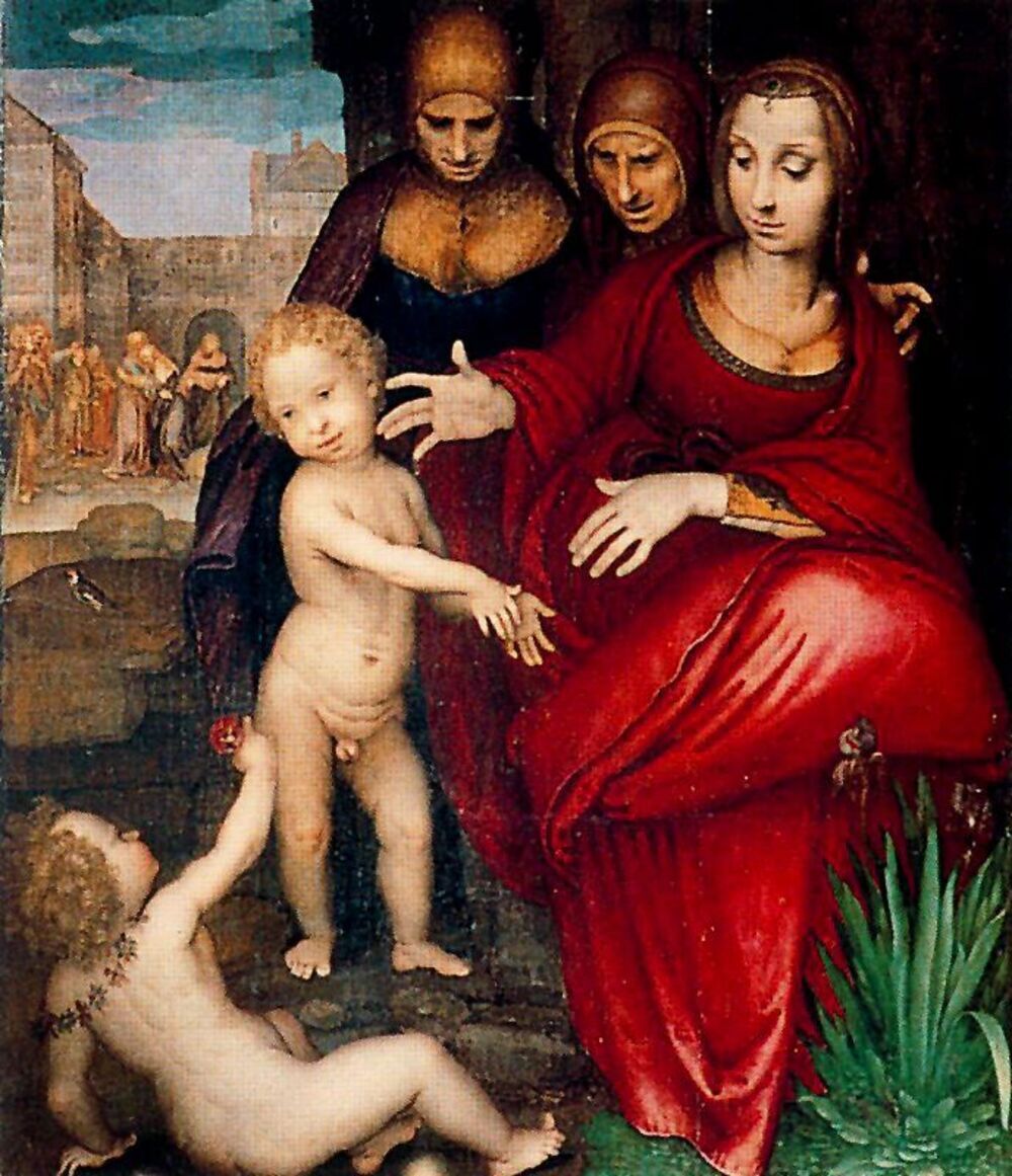 Imagen del retablo de 'La santa generación'.