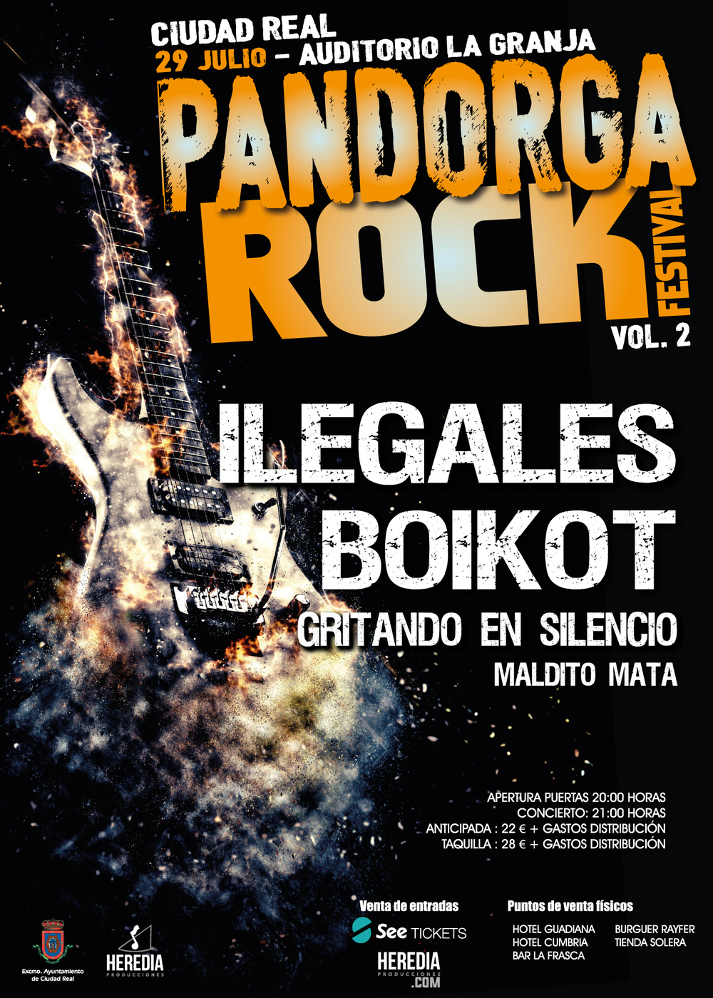 Ilegales y Boikot actuarán en el Pandorga Rock