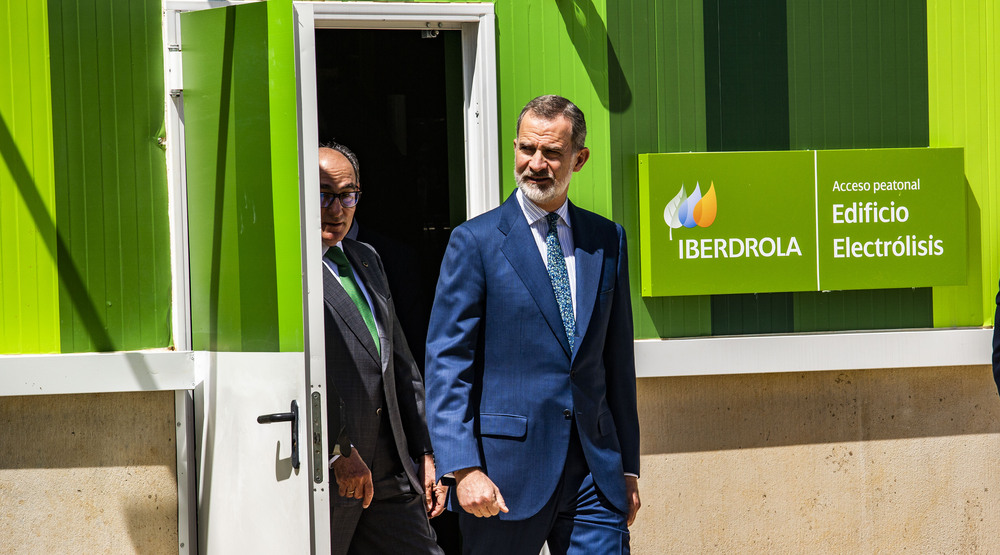 El rey Felipe VI inaugura la planta de hidrógeno verde de Iberdrola en Puertollano