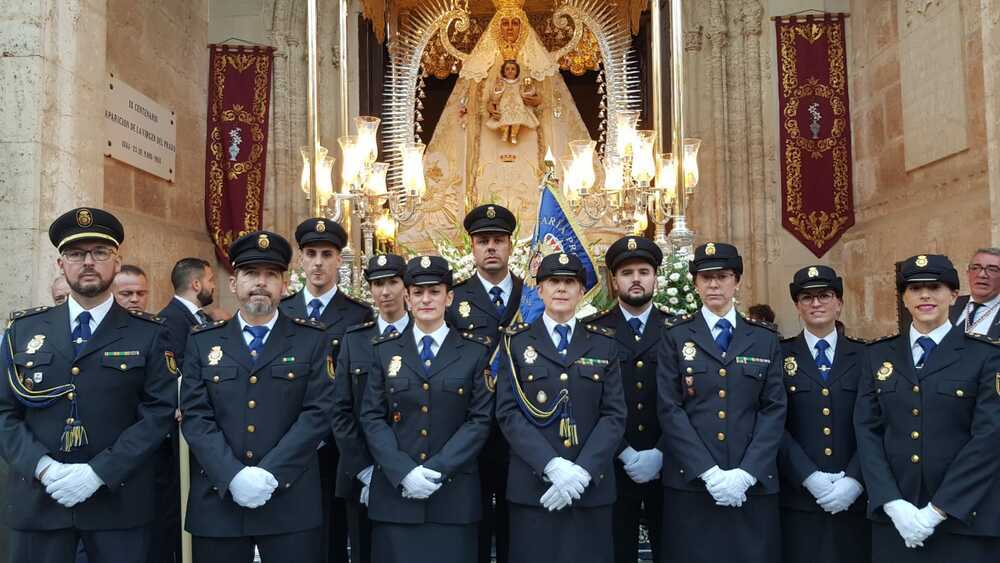 La Policía Nacional da escolta a la Patrona de Ciudad Real