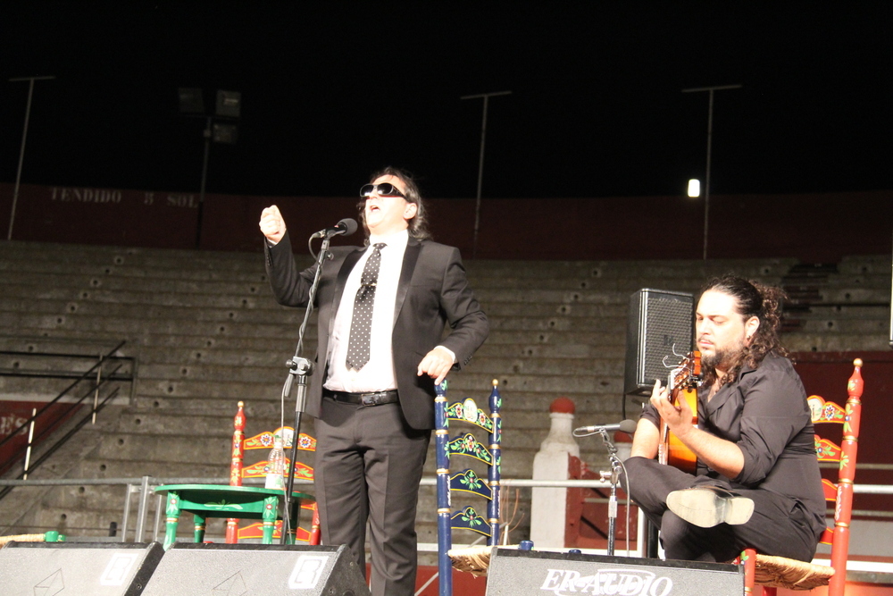 Antonio Mejías, en la gala de la Peña Flamenca