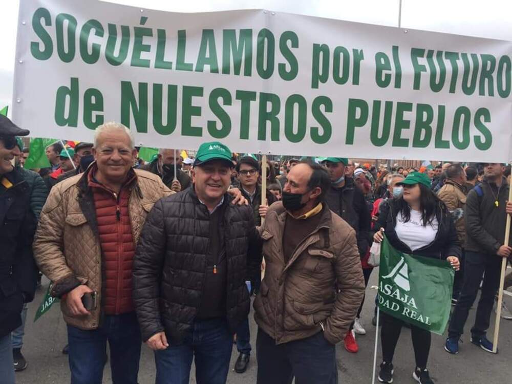 Agricultores de Ciudad Real se manifiestan en Madrid