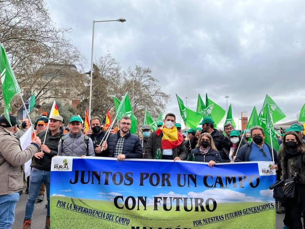 Agricultores de Ciudad Real se manifiestan en Madrid