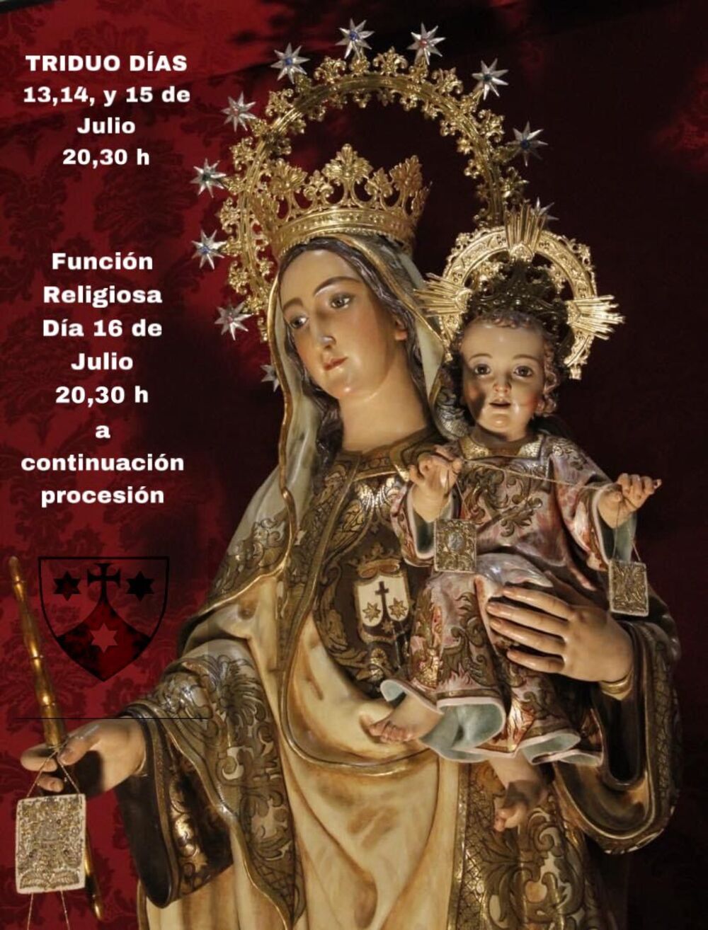 La Virgen del Carmen Daimiel estrena trono La Tribuna de Ciudad Real