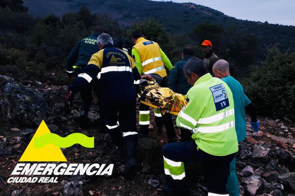 Rescatado un hombre en un monte de Fuencaliente