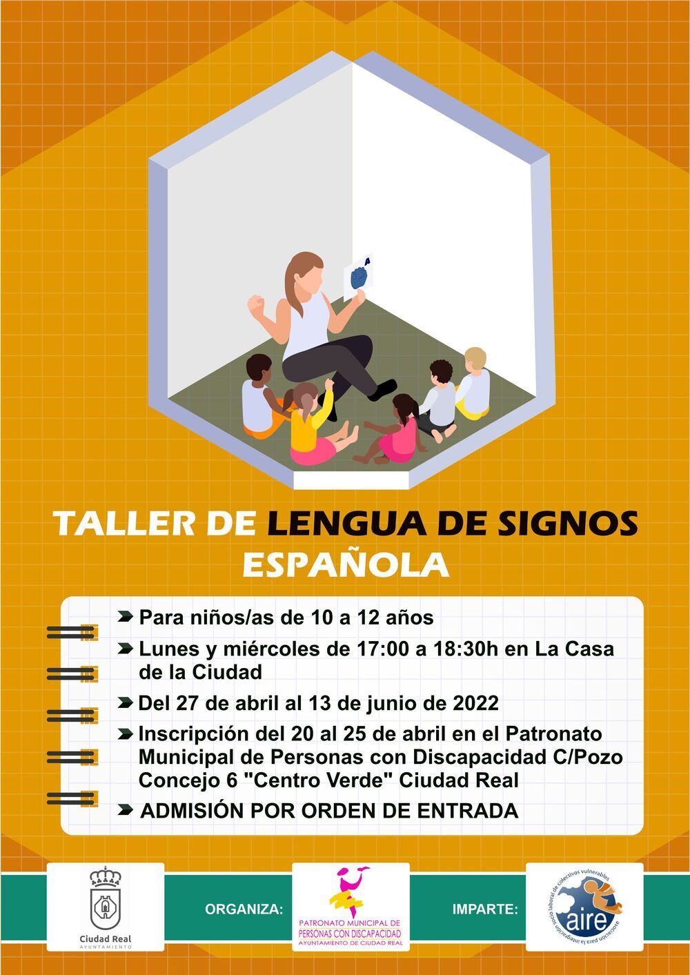 En marcha taller de lengua de signos para niños en Ciudad Real