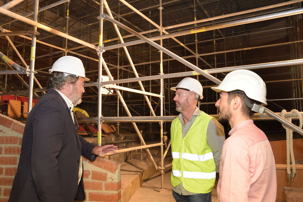 Recta final de las obras del teatro-auditorio de Argamasilla