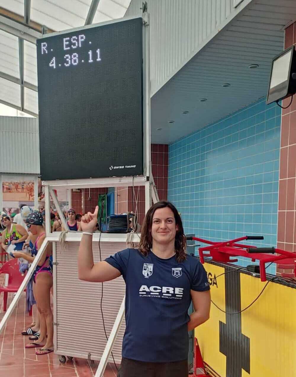 La valdepeñera Patricia González batió el récord de España de 400 libre en piscina de 25 metros categoría +30.