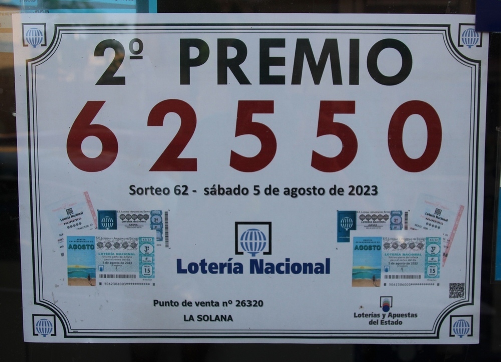 La Lotería deja un premio de 30.000 euros en La Solana