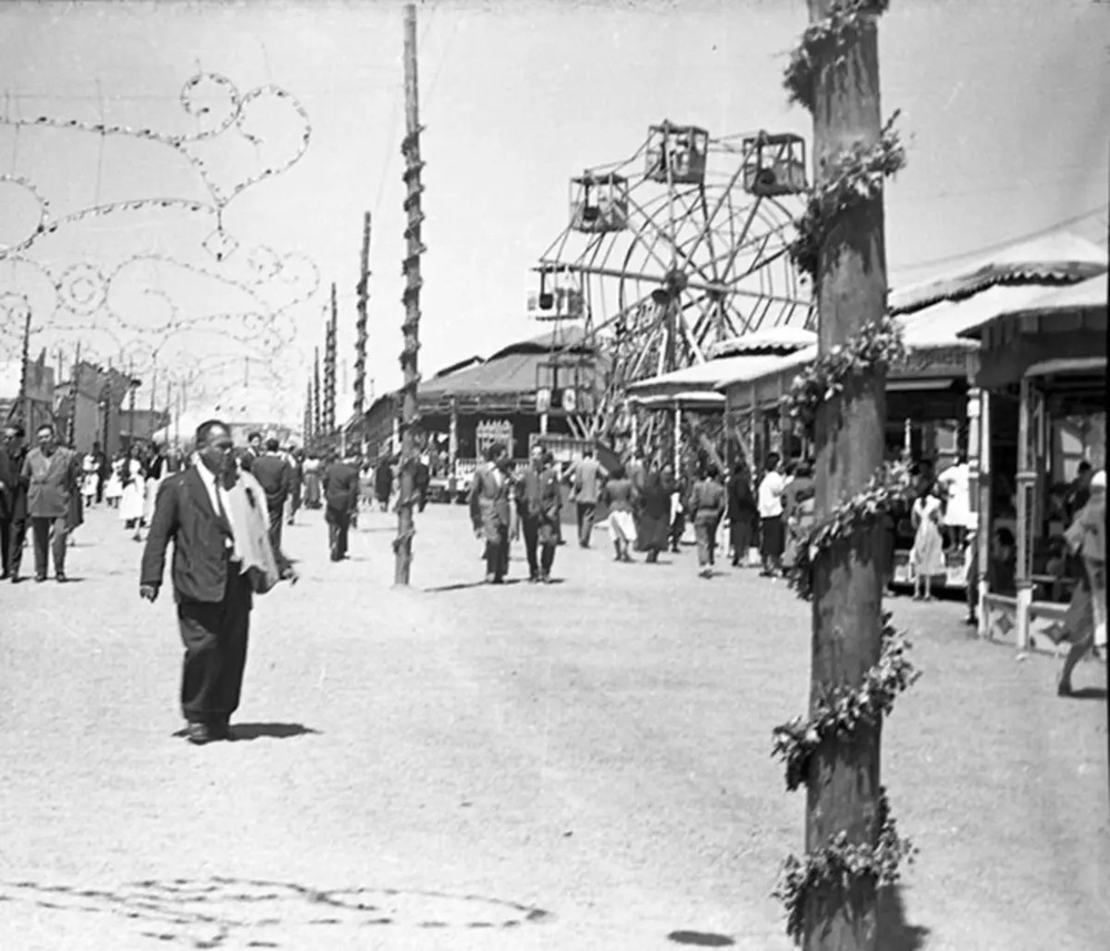 Una de las estampas históricas de la Feria de Puertollano.