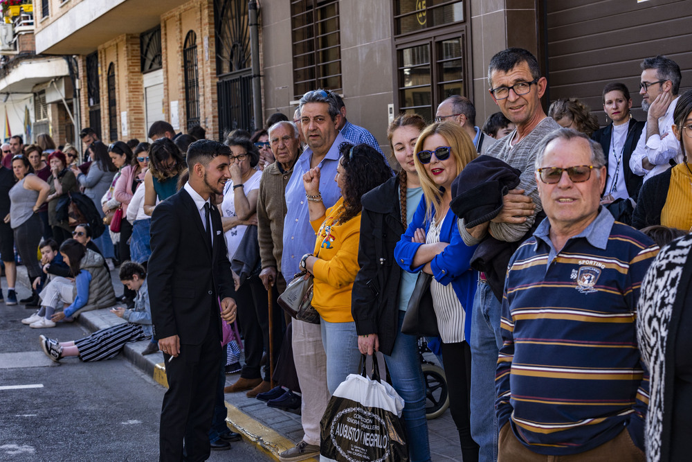 El barrio del Perchel se emociona con sus pasos y cofradías