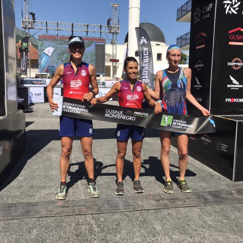 Las tres primeras de la prueba ultra femenina.