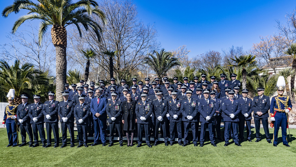 festividad de la Policía Local de Ciudad Real, foto de plantilla y entrega de medallas  / RUEDA VILLAVERDE