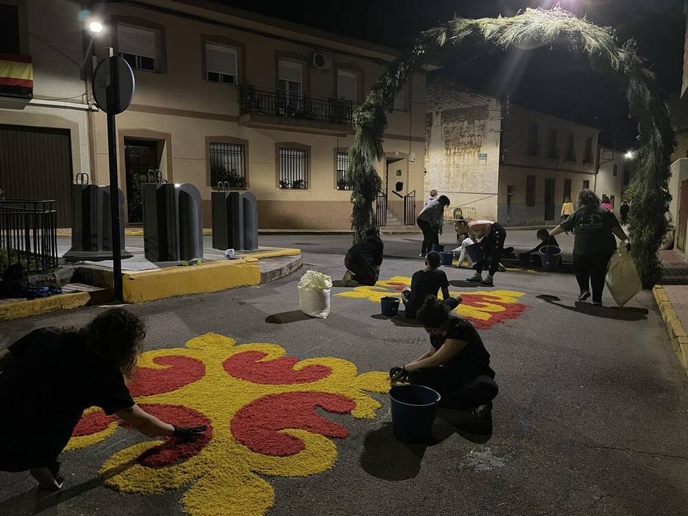 La tradición de las alfombras en Porzuna