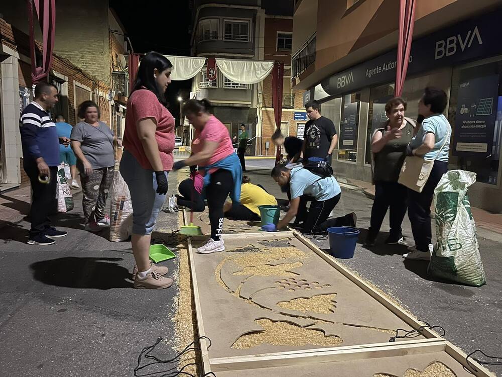 La tradición de las alfombras en Porzuna